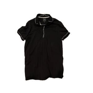 Armani Exchange Black Milano/New York Polo Mens S